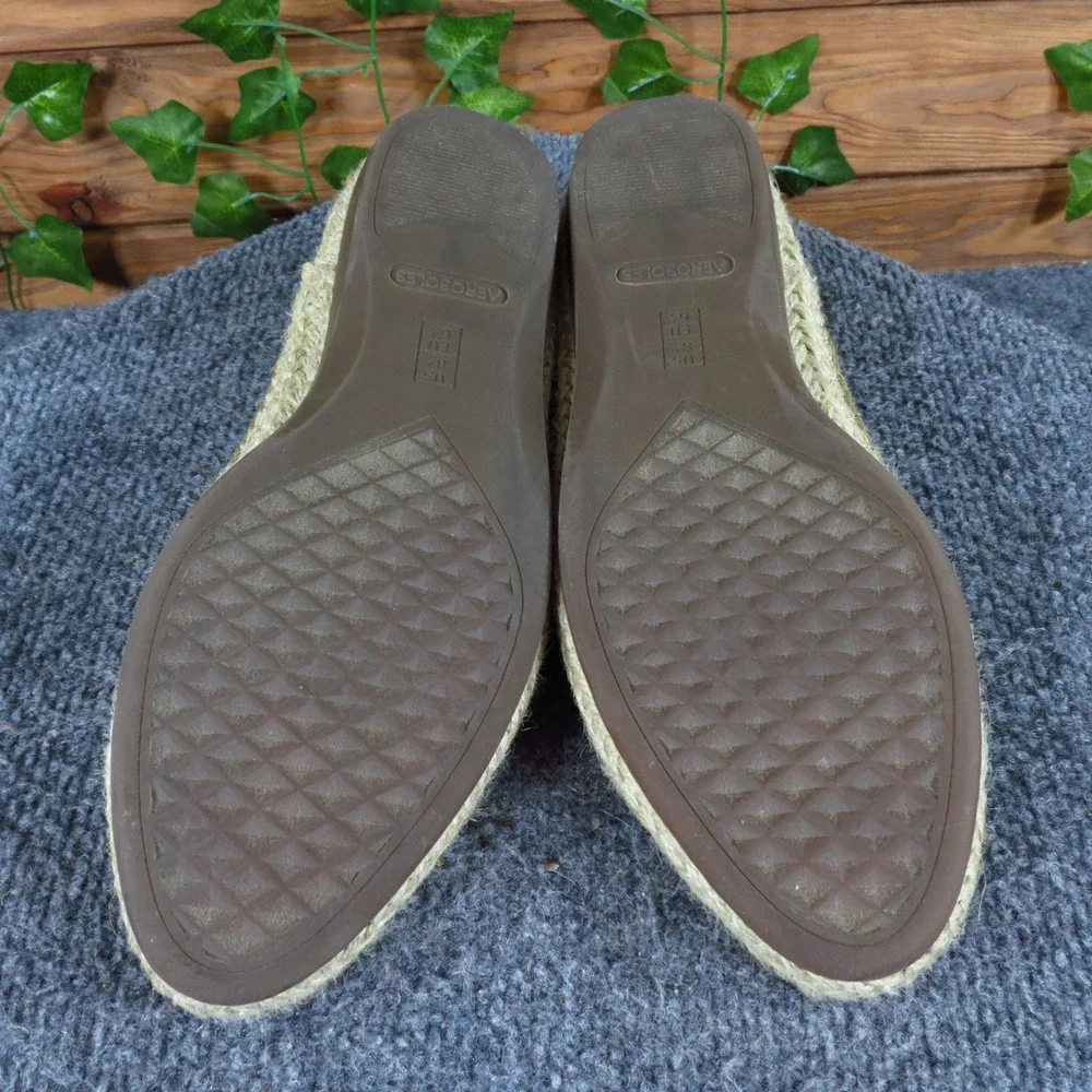 Aerosoles Trend Report Womens Espadrille Flat 8.5 Tropical Vacation Blue Green